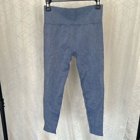 Mono B Women’s Leggings - Acid Wash Blue - Picture 1 of 5